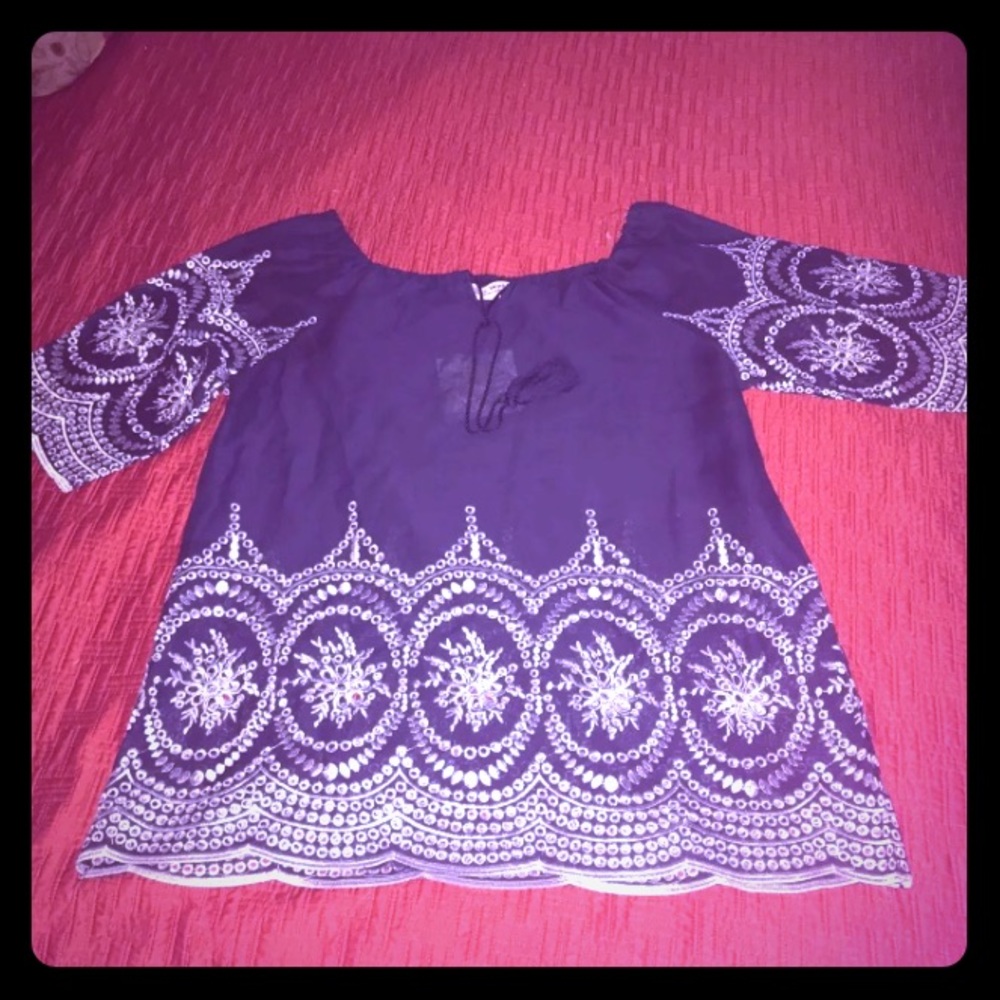 Embroidered top